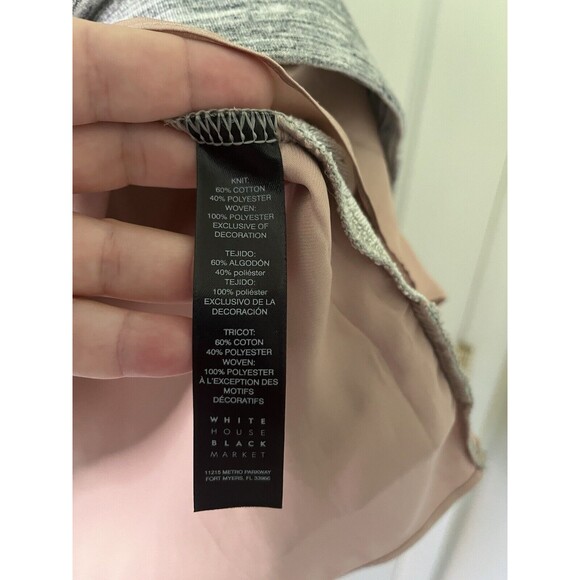 WHITE HOUSE BLACK MARKET Women's Layered Look Size S Long Sleeve Top Shirt - Picture 5 of 5